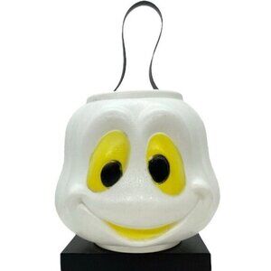 Vintage Halloween Empire Blow Mold Ghost Bucket Candy Pail